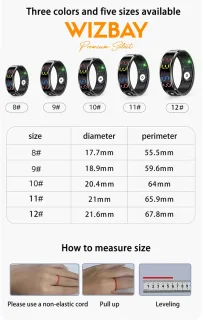 WizBay Premium Select Zwart Color LED Smart Ring