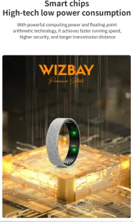 WizBay Premium Select Zwarte FrostLook Smart Ring #11
