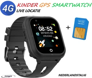 Wonlex Kinder Smartwatch - Zwart