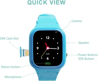 WyWiS® Smart Watch Kinderen Roze 4G GPS Horloge