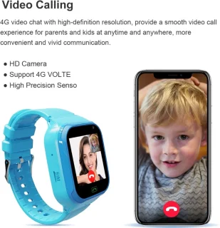 WyWiS® Smart Watch Kinderen Roze 4G GPS Horloge