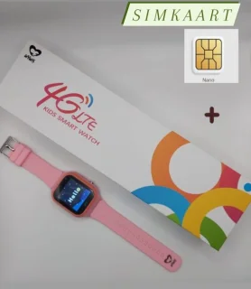 WyWiS® Smart Watch Kinderen Roze 4G GPS Horloge