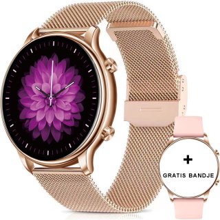 Xelar Smartwatch Dames Rose Goud