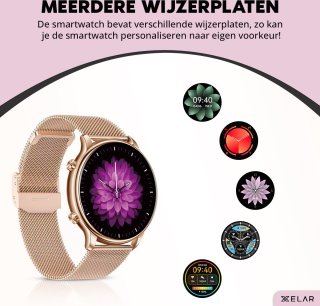 Xelar Smartwatch Dames Rose Goud