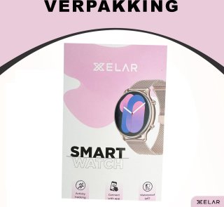 Xelar Smartwatch Dames Rose Goud