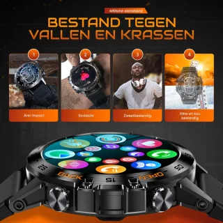 Xelar Ultra Outdoor Heren Smartwatch Zwart
