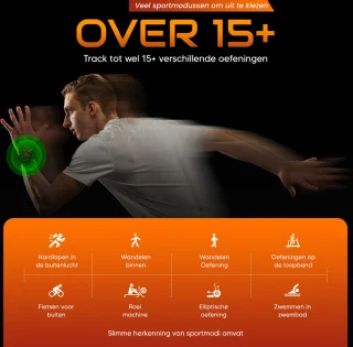 Xelar Ultra Outdoor Heren Smartwatch Zwart