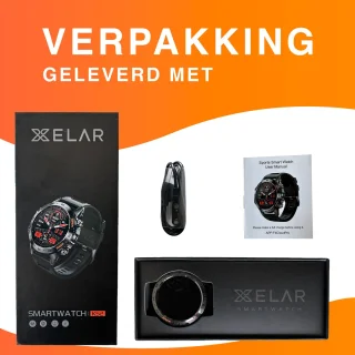 Xelar Ultra Outdoor Heren Smartwatch Zwart