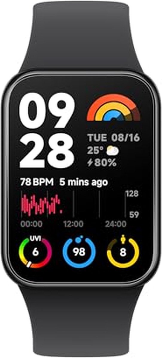 Xiaomi Smart Band 8 Pro GPS Zwart EU