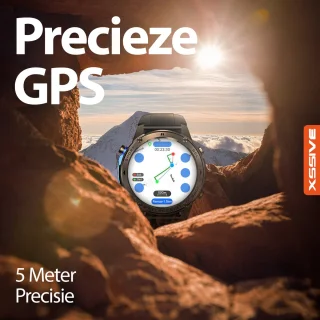 Xssive SW11 Smartwatch Heren Zwart