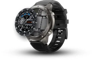Xssive SW11 Smartwatch Heren Zwart