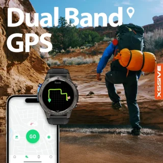 Xssive SW11 Smartwatch Heren Zwart