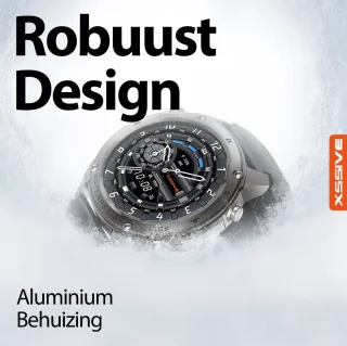 Xssive SW11 Smartwatch Heren Zwart