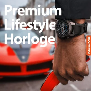 Xssive SW11 Smartwatch Heren Zwart