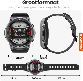 Xssive SW13 Smartwatch Heren