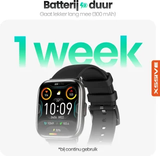 Xssive SW9 Smartwatch Gitzwart