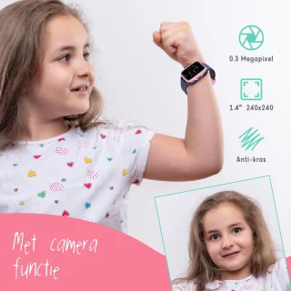 Zalou Kinder Smartwatch Blauw GPS 4G