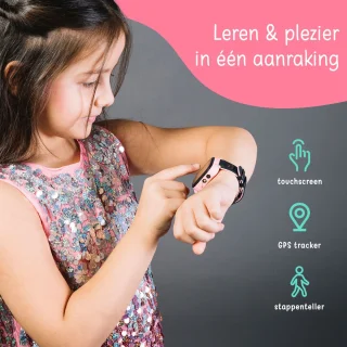 Zalou Kinder Smartwatch Blauw GPS 4G