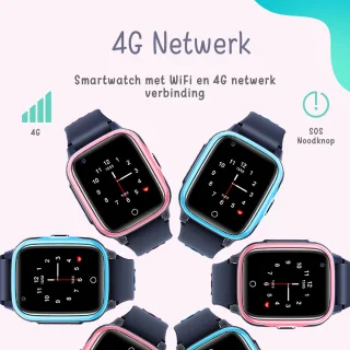 Zalou Kinder Smartwatch Roze GPS 4G