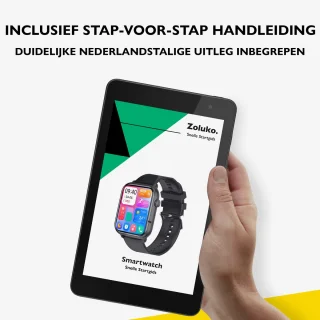 Zoluko Smartwatch Zwart met Reserve Armbandje