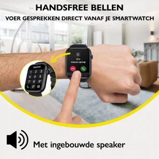 Zoluko Smartwatch Zwart met Reserve Armbandje
