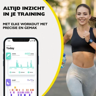 Zoluko Smartwatch Zwart met Reserve Armbandje