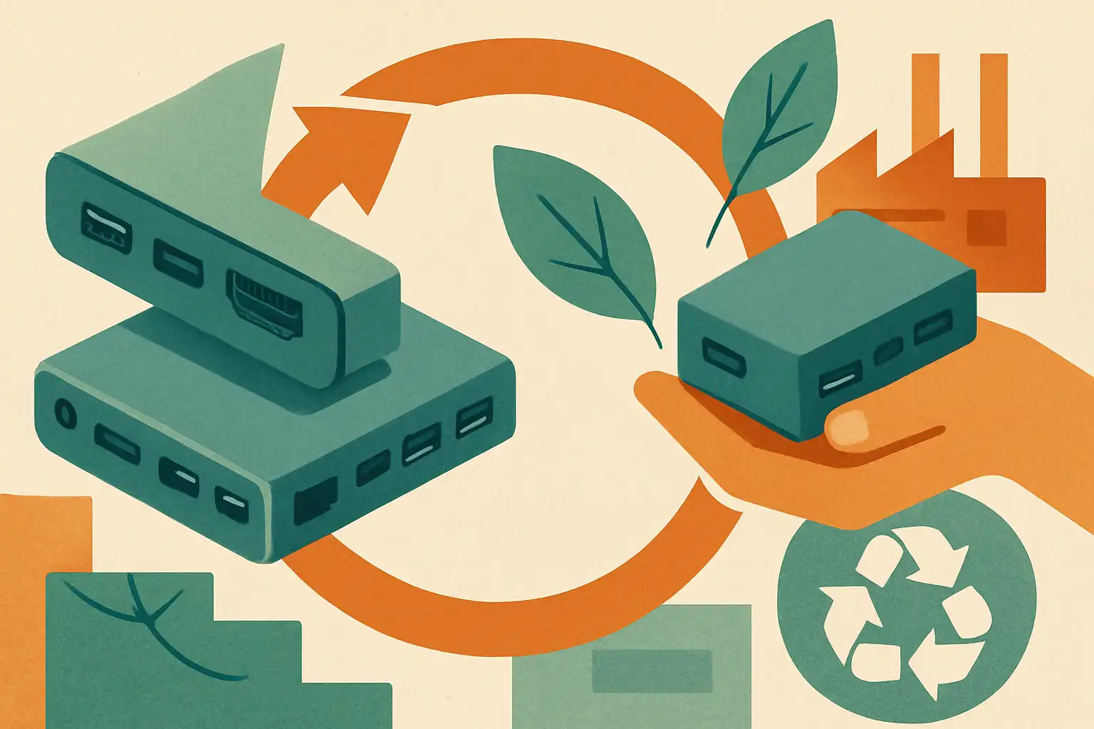 Hoe dockingstations onderdeel worden van de circulaire economie: terugname, refurbish en slimme materiaalkeuzes