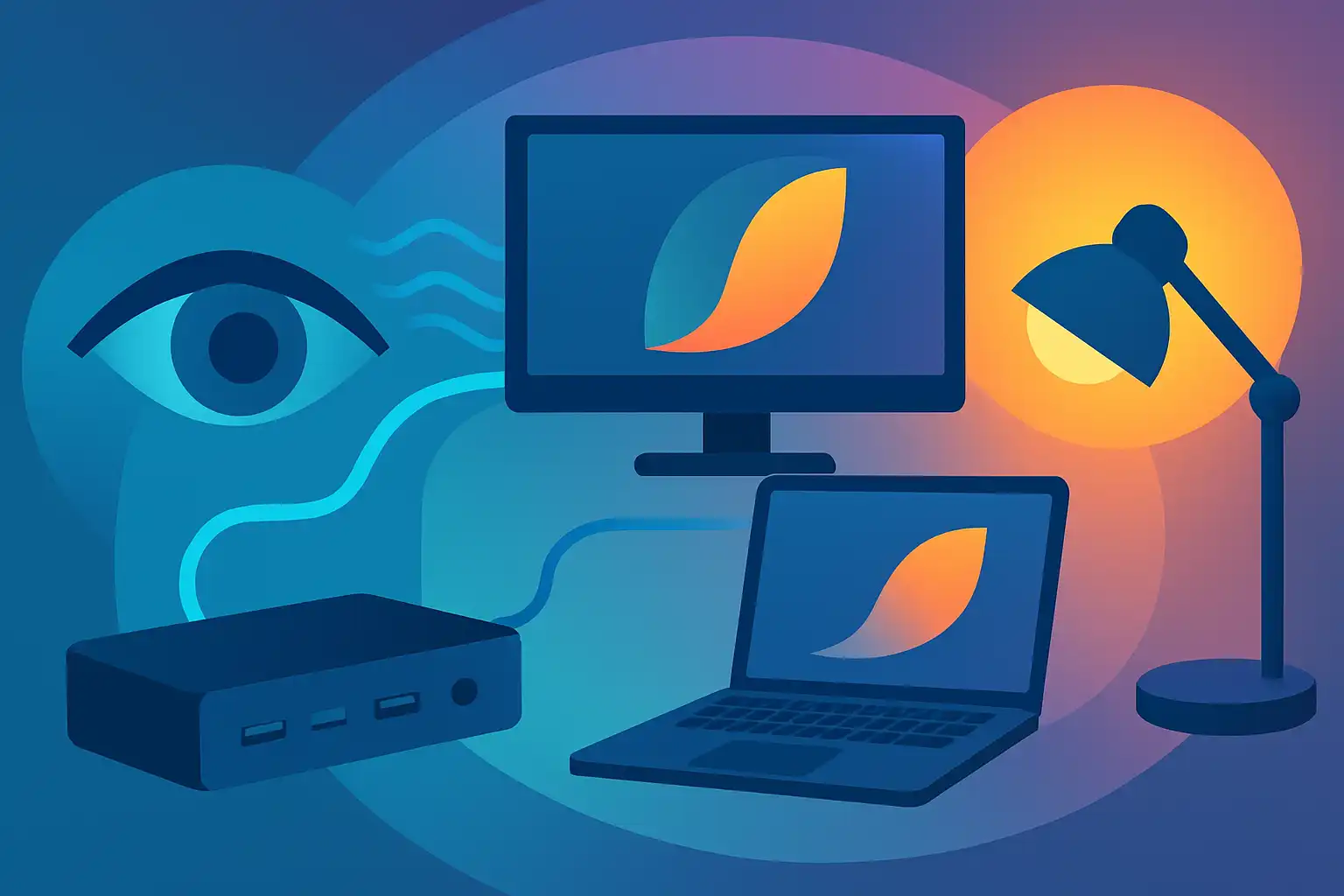 Hoe een dockingstation je ogen spaart: automatische displayprofielen en slimme verlichting instellen