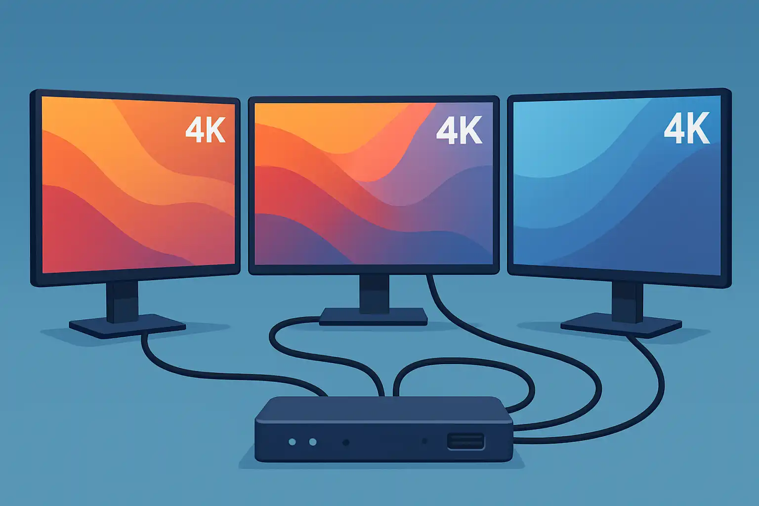 Multimonitor upgrade: zo sluit je drie 4K-schermen op één dockingstation aan zonder vertraging