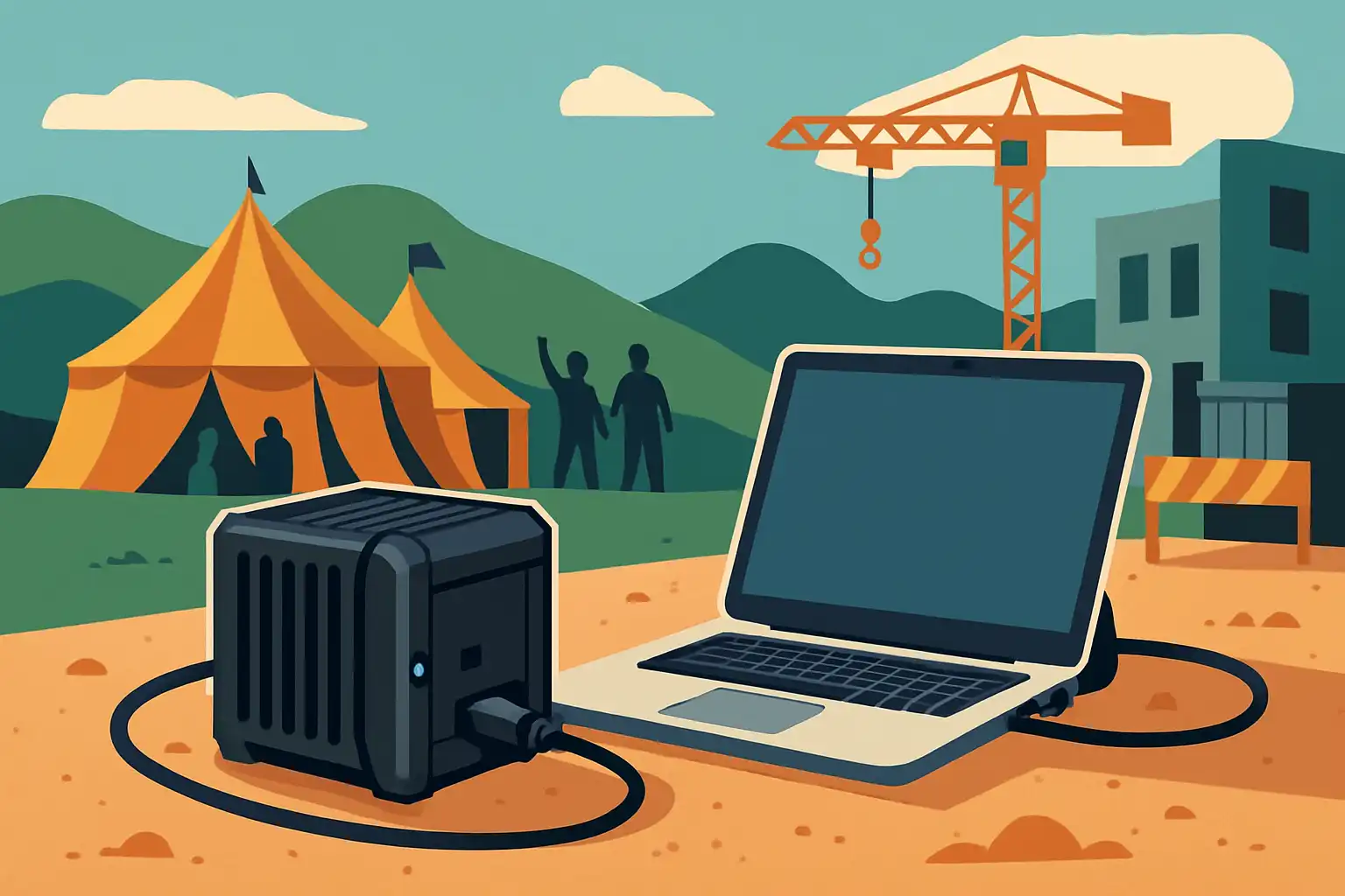 Werk buiten kantoor: zo kies je een robuust dockingstation voor festivals, bouwplaatsen en pop‑ups