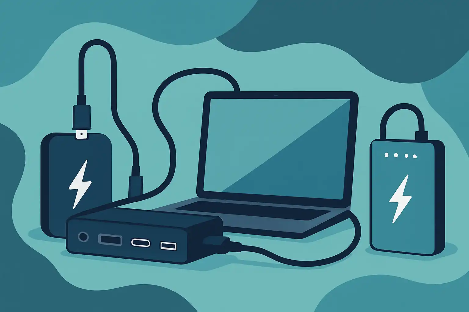 Werk de hele dag onderweg: zo combineer je een dockingstation met powerbanks voor echte mobiliteit