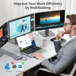 USB-C naar 3 DisplayPort Adapter