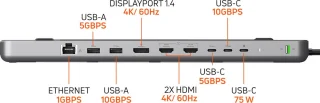 Satechi USB-C Dual Dock stand - Grijs