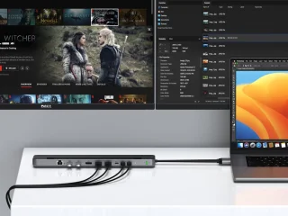 Satechi USB-C Dual Dock stand - Grijs