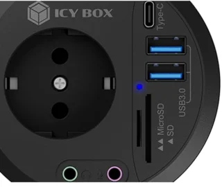 Tafelhub met USB Type-A, USB-C, en Kaartlezer voor Ideale Werkplek