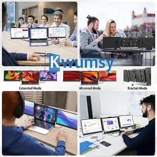 Draagbare Monitor 14 inch - Full HD 1080p Scherm voor Laptop - Ideaal voor Multitasking
