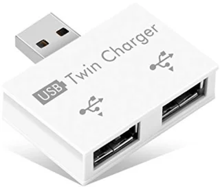 2-Port USB Hub - Compact Dual USB Socket Adapter voor Laptops en Desktops