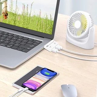 2-Port USB Hub - Compact Dual USB Socket Adapter voor Laptops en Desktops