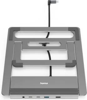 Hama USB-C-dockingstation Connect2Office Stand Notebook-houder 12 Poorten