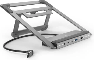 Hama USB-C-dockingstation Connect2Office Stand Notebook-houder 12 Poorten