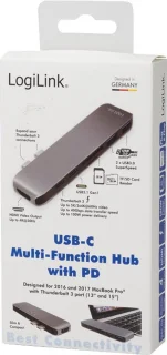 LogiLink UA0302 USB-C dockingstation Geschikt voor merk (dockingstation): Apple