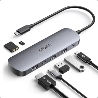 USB-C Hub 7-in-1 met 4K HDMI Ondersteuning