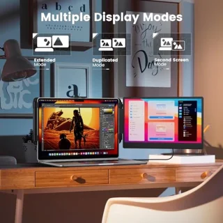 14 inch FHD 1080P IPS Laptop Monitor Extender - Plug and Play for Windows, Mac, Chrome, Android, Xbox, Switch, PS5