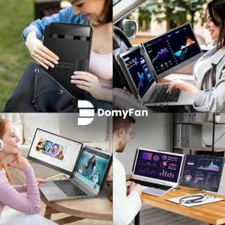 14 inch FHD 1080P IPS Laptop Monitor Extender - Plug and Play for Windows, Mac, Chrome, Android, Xbox, Switch, PS5
