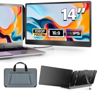 Flexibele 14" FHD IPS monitor-extender — extra scherm zonder gedoe