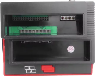 All-in-One Dual HDD Docking Station + Kaartlezer - IDE & SATA - Voor 2.5/3.5 HDD & SSD - USB 2.0 - Laptop & Desktop - Offline Kloonfunctie - 892U2IS - Rood