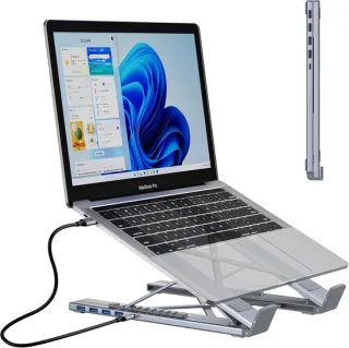 Multi-poort HUB - HDMI 5-in-1 dockingstation - laptopstandaard - Computerstandaard - Reisstandaard - ANMI