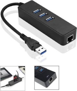 Microconnect MC-USB3.0HUBWETH laptop dock & poortreplicator USB 3.2 Gen 1 (3.1 Gen 1) Type-A Zwart review