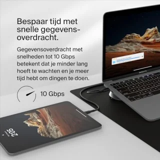 Universele 11-in-1 USB-C Docking Station voor 3 Monitoren - 100W PD, 10Gbps Gegevensoverdracht, 2.5Gbps Ethernet - Zwart