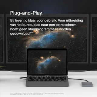 Universele 11-in-1 USB-C Docking Station voor 3 Monitoren - 100W PD, 10Gbps Gegevensoverdracht, 2.5Gbps Ethernet - Zwart